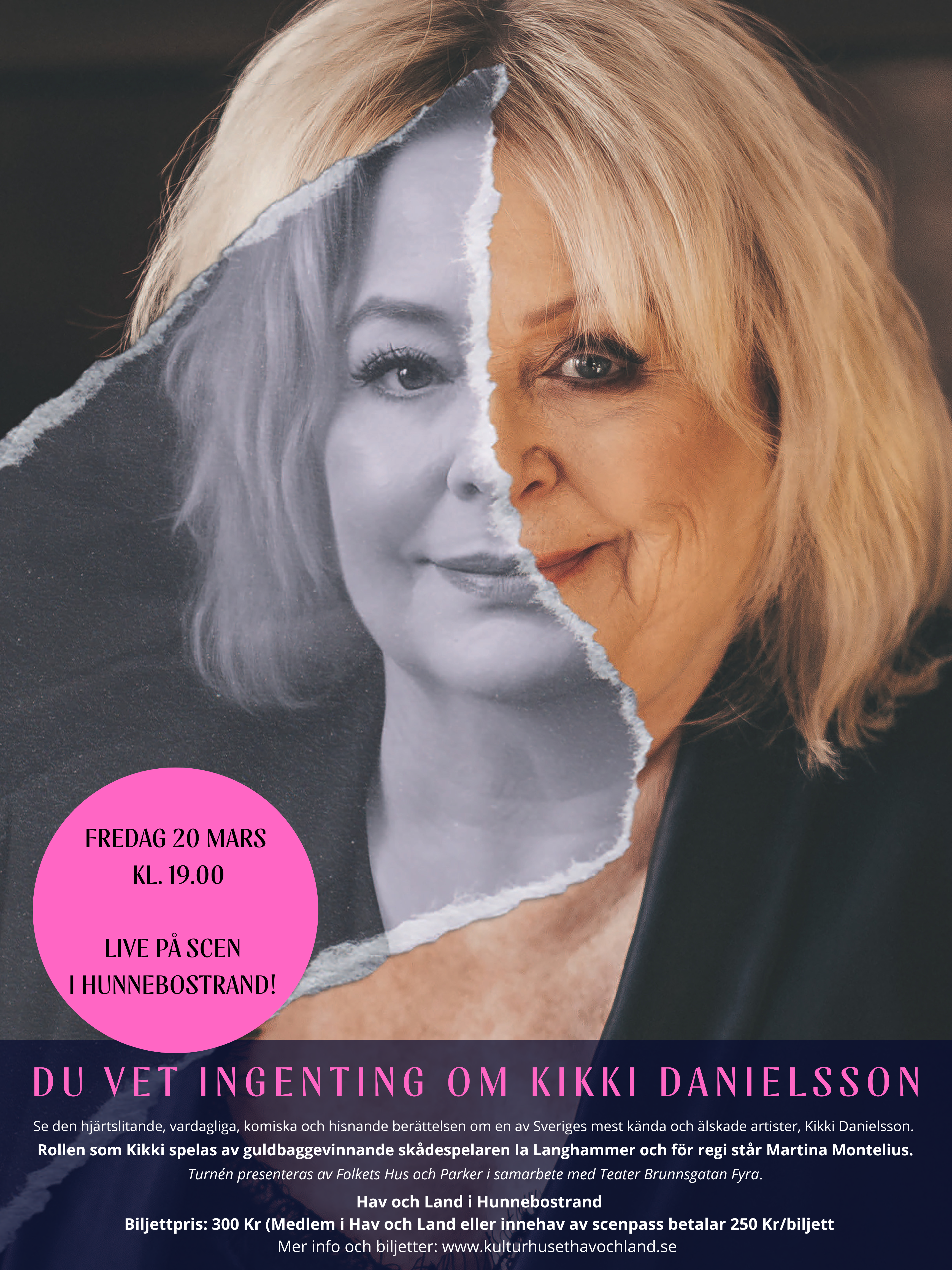 Affisch: TEATER: Du vet ingenting om Kicki Danielsson
